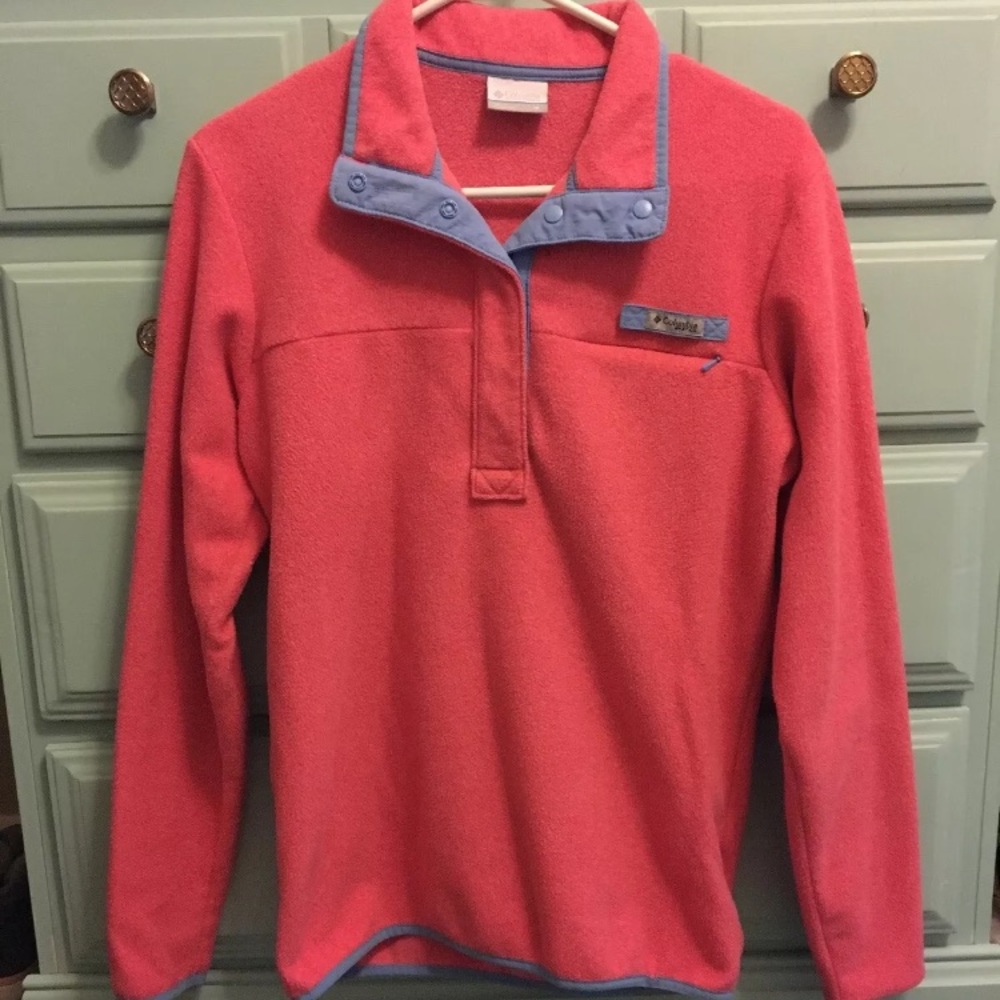 Pink Columbia PFG pullover Sz Medium